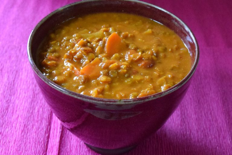 Curry crémeux de lentilles au lait de coco (IG bas)