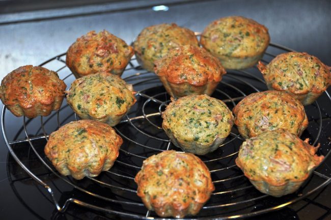 Muffins au jambon et persil (IG bas)