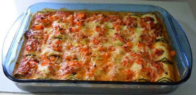 Cannelloni de courgettes Cannelloni de courgettes